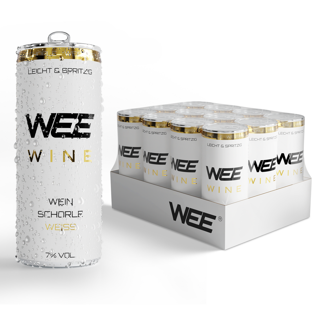 WEE WINE – Weinschorle Weiß | 0,25 l Dose