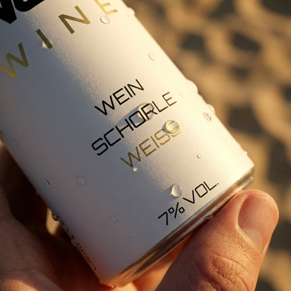 WEE WINE – Premium Weinschorle Weiß | 0,25 l Dose