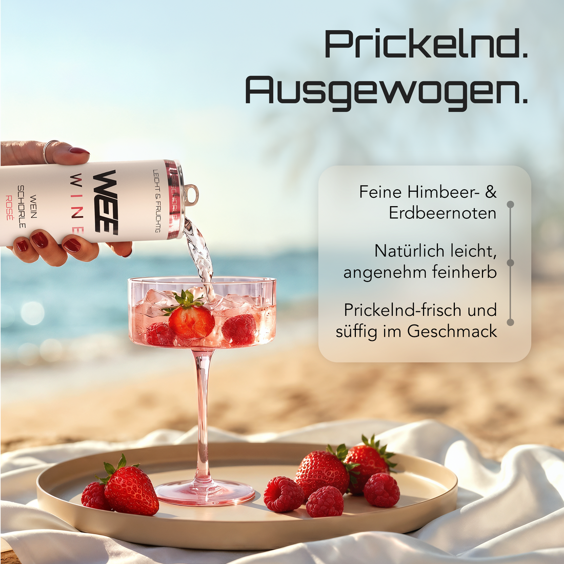 WEE MIX – Probierpaket | 12-Pack (4x Rosé, 4x Weiß, 4x Secco)