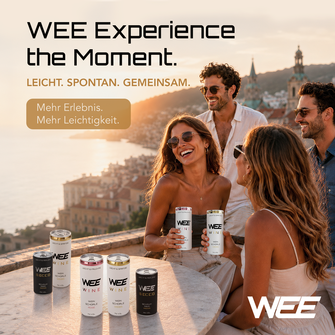 WEE MIX – Probierpaket | 12-Pack (4x Rosé, 4x Weiß, 4x Secco)