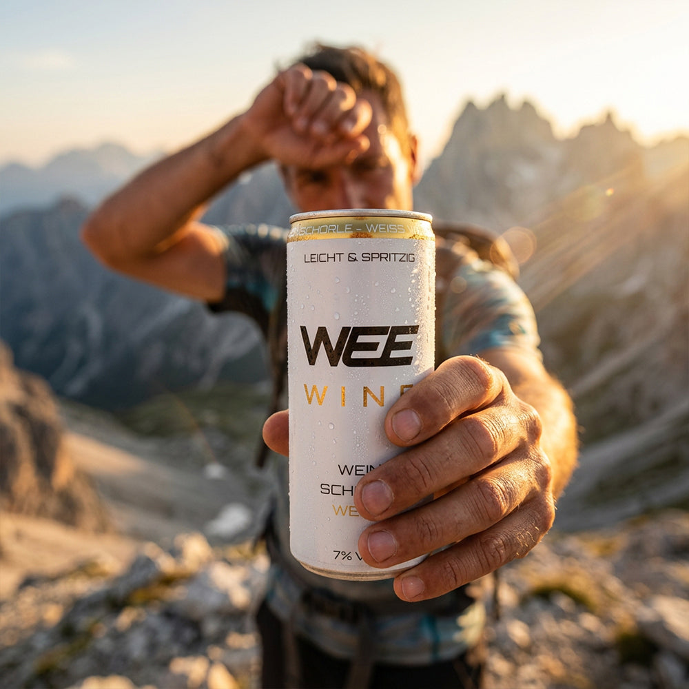 WEE WINE – Premium Weinschorle Weiß | 0,25 l Dose