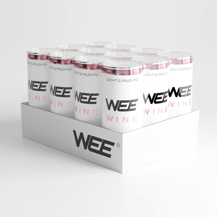 WEE WINE – Premium Weinschorle Rosé | 0,25 l Dose