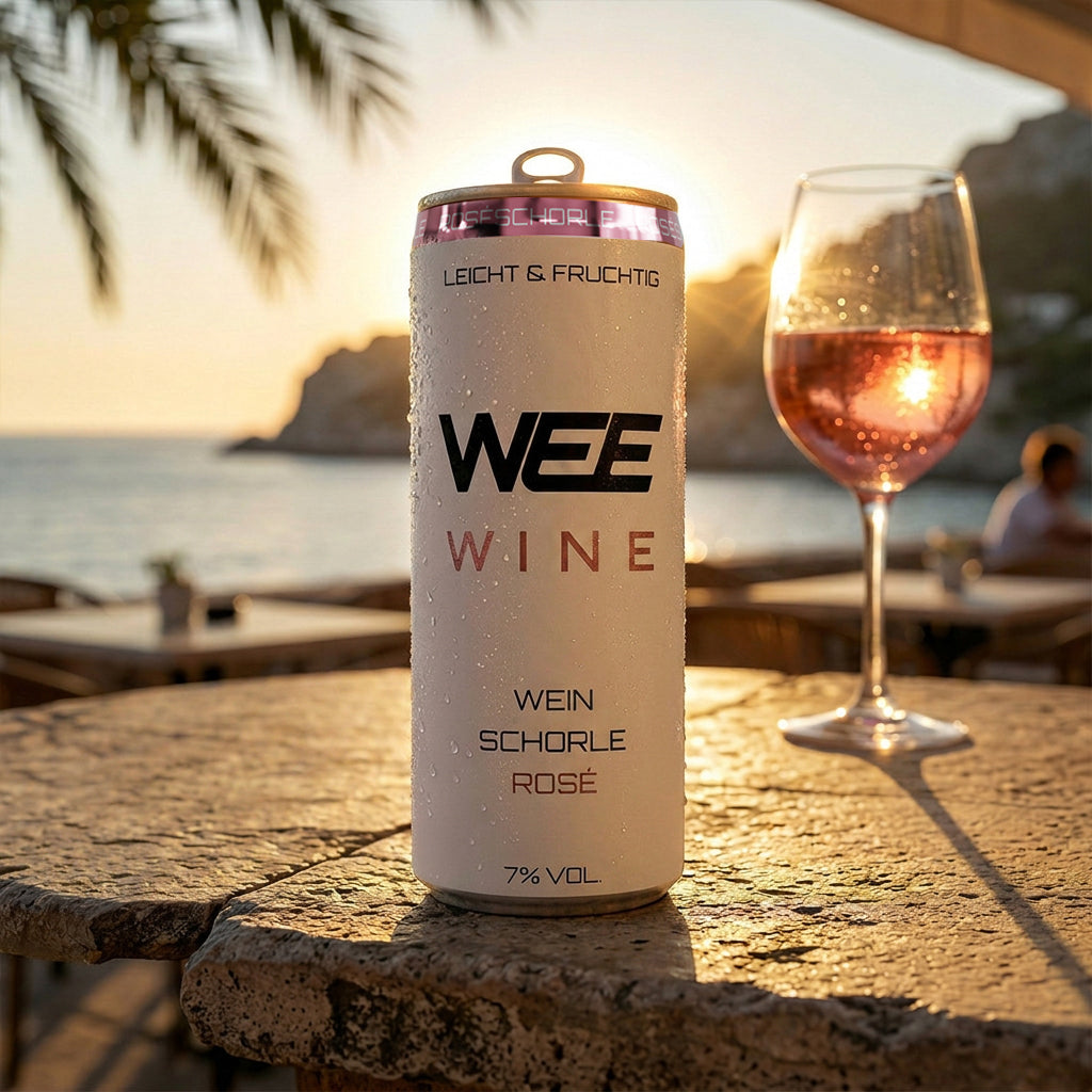 WEE WINE – Premium Weinschorle Rosé | 0,25 l Dose