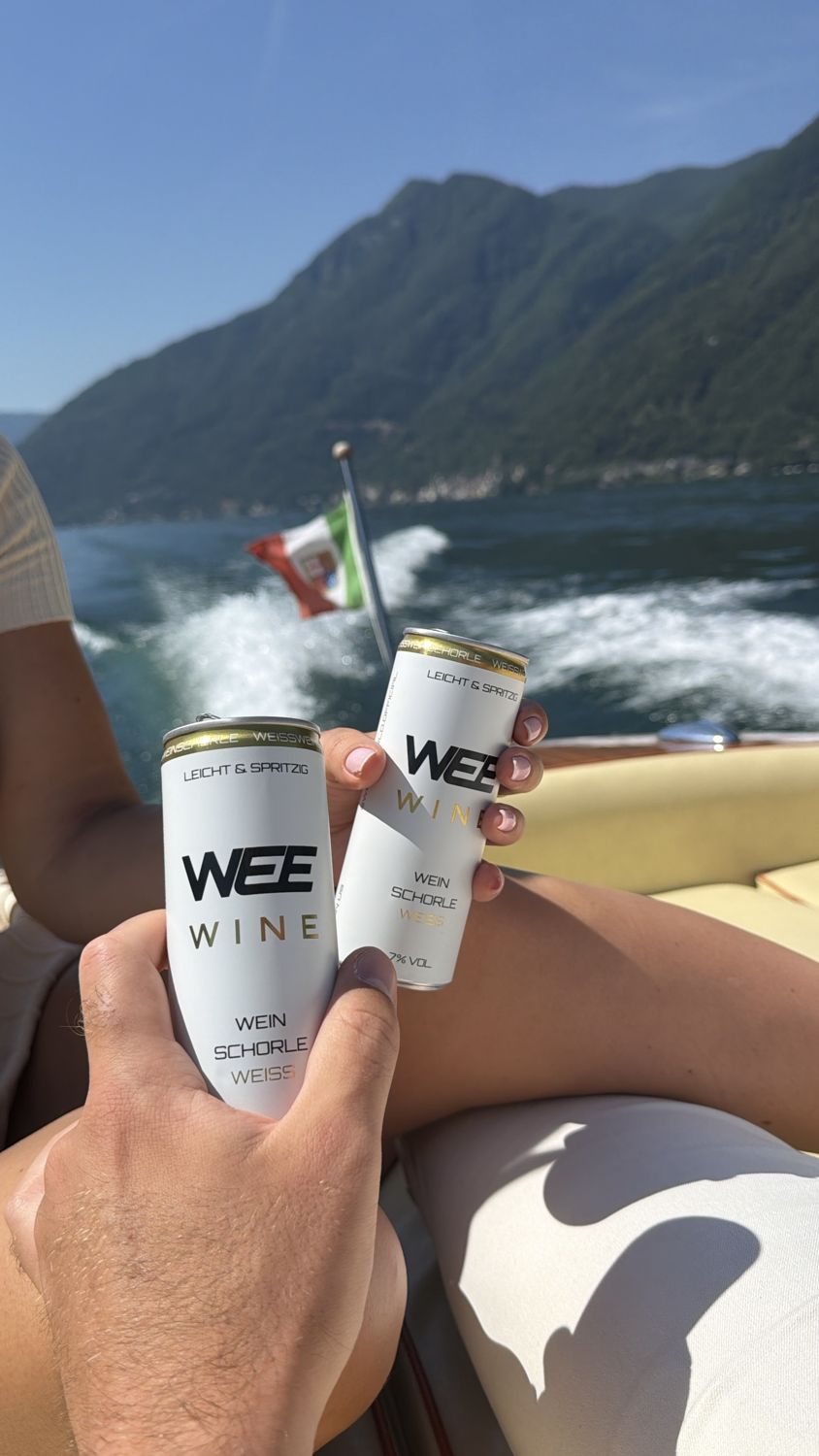 WEE WINE – Premium Weinschorle Weiß | 0,25 l Dose